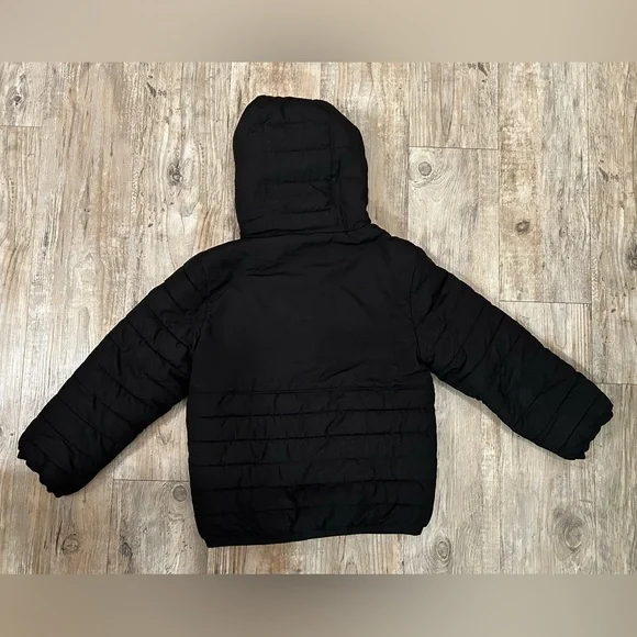 Abercrombie & Fitch Black Hooded Puffer Jacket